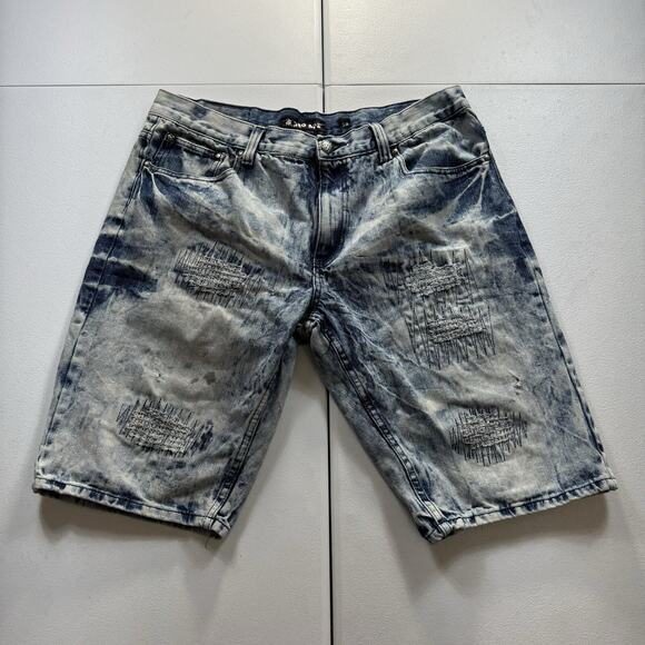 Vintage Red Ape Denim Jorts Men’s 38 Blue Jean Shorts Distressed Y2K - Picture 1 of 8